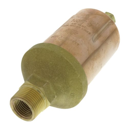 Hoffman Air Valve 401488 79, 1/2" x 3/4" Straight Water Main Vent Valve - Fittings N' Valves