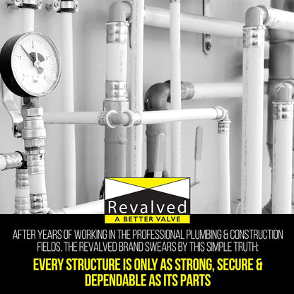 REVALVED PEX Full Port 1" Brass Ball Valve – Lead-Free
