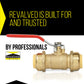 3/4" Push x Female Ball Valve - Push-Fit Water Shut Off (Lead-Free)