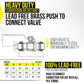 3/4" Push x Female Ball Valve - Push-Fit Water Shut Off (Lead-Free)